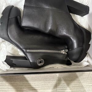 Love Moschino Black Heeled Boots